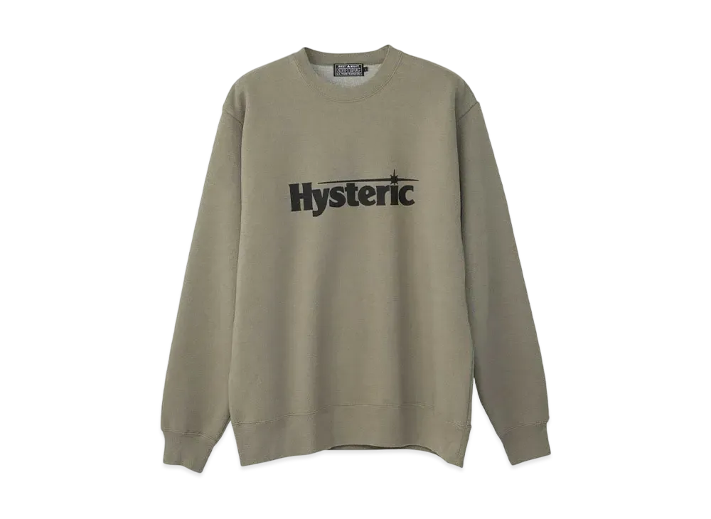 HYSTERIC GLAMOUR Flying V Sweatshirt "Khaki"