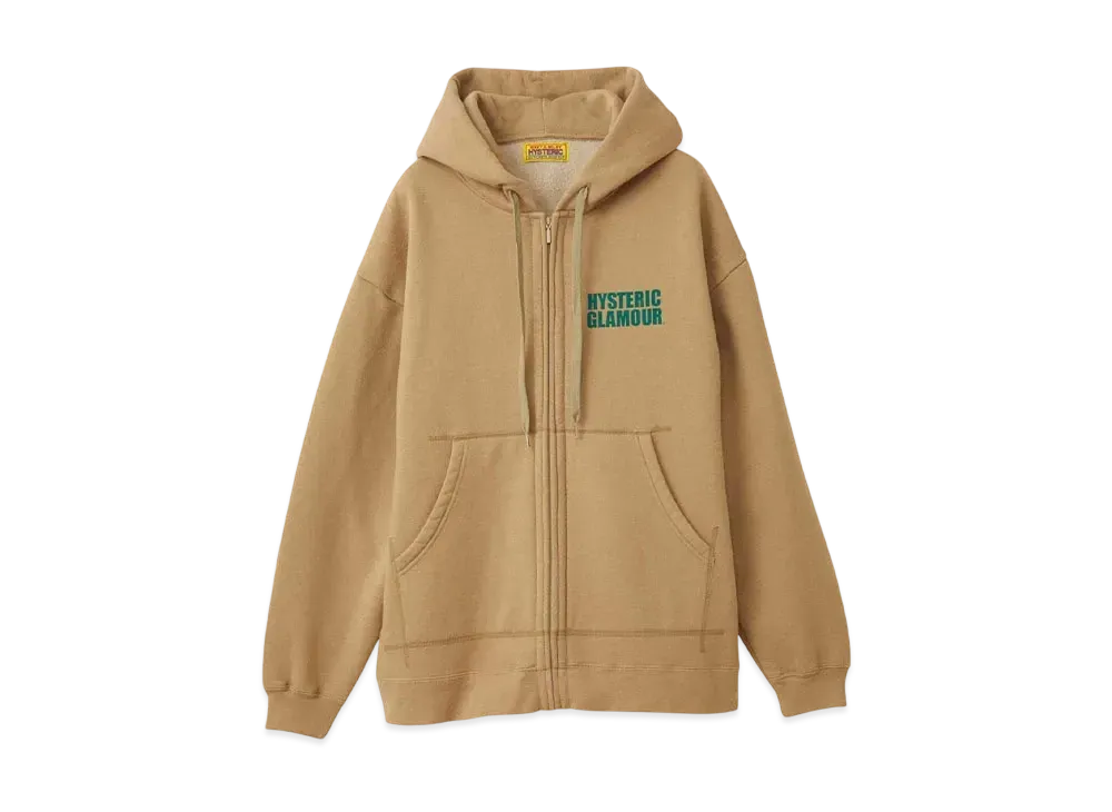 HYSTERIC GLAMOUR Light My Fire Oversized Hoodie "Beige"