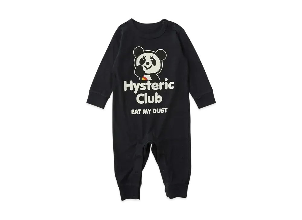 HYSTERIC GLAMOUR Kids Hysteric Club Coverall "Black"