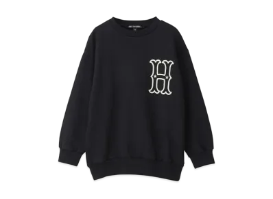 HYSTERIC GLAMOUR Kids H Woman Big Sweatshirt "Black"