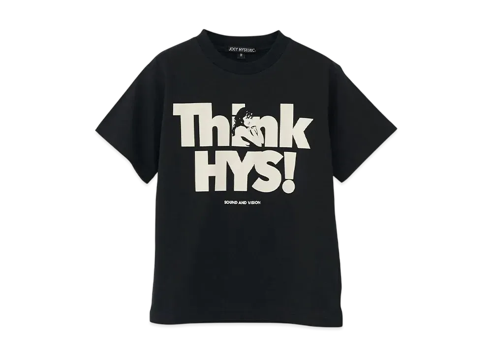 HYSTERIC GLAMOUR Kids Think Hys T-Shirt "Black"