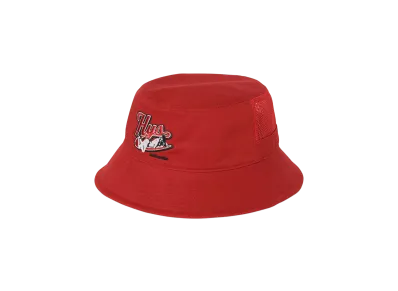 HYSTERIC GLAMOUR Authentic Embroidery Bucket Hat "Red"