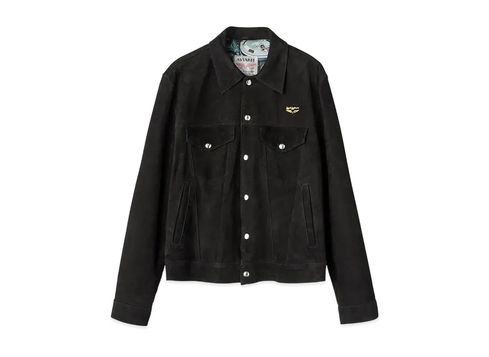 HYSTERIC GLAMOUR x Lewis Leathers Western Jacket "Black Suede"
