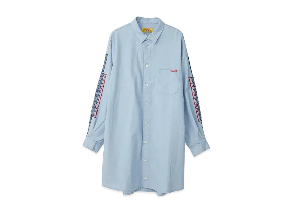 HYSTERIC GLAMOUR Electric Lady Embroidery Dungaree Dress "Blue"