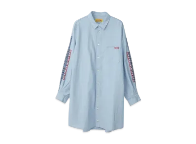 HYSTERIC GLAMOUR Electric Lady Embroidery Dungaree Dress "Blue"