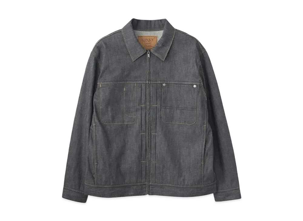 HYSTERIC GLAMOUR Zip Denim Jacket "Dark Indigo Blue"