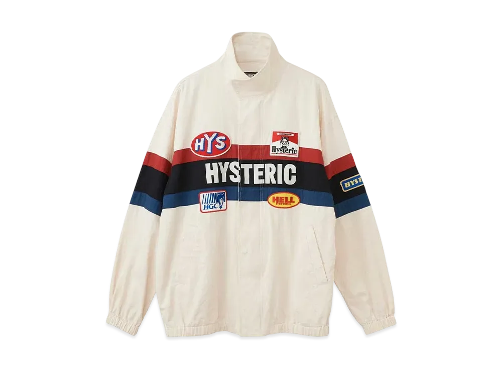 HYSTERIC GLAMOUR Hysteric Racing Jacket "White"