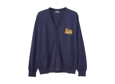 HYSTERIC GLAMOUR Smoking Girl Jacquard Cardigan "Navy"