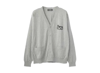 HYSTERIC GLAMOUR Smoking Girl Jacquard Cardigan "Top Gray"