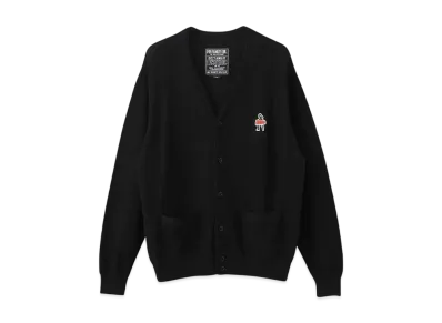 HYSTERIC GLAMOUR Vixen Girl Patch Cardigan "Black"