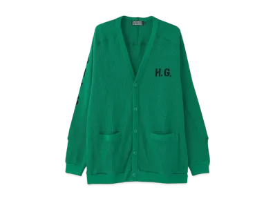 HYSTERIC GLAMOUR Hysteric Stencil Cardigan "Green"
