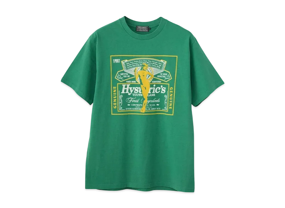 HYSTERIC GLAMOUR Hg Label T-Shirt "Green"