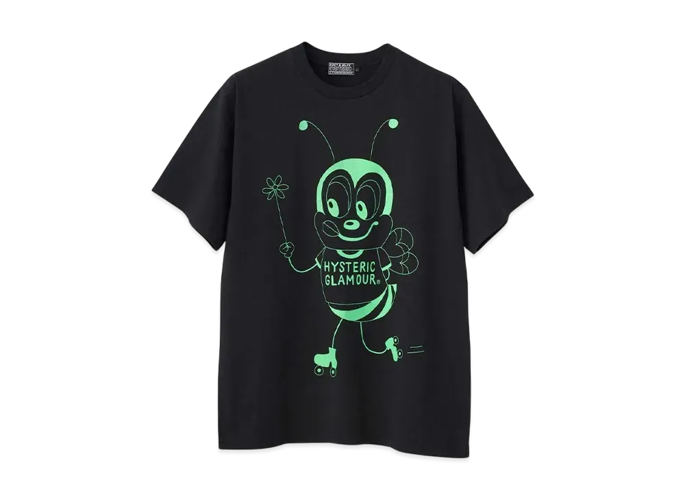 HYSTERIC GLAMOUR Hys Bee T-Shirt "Black"