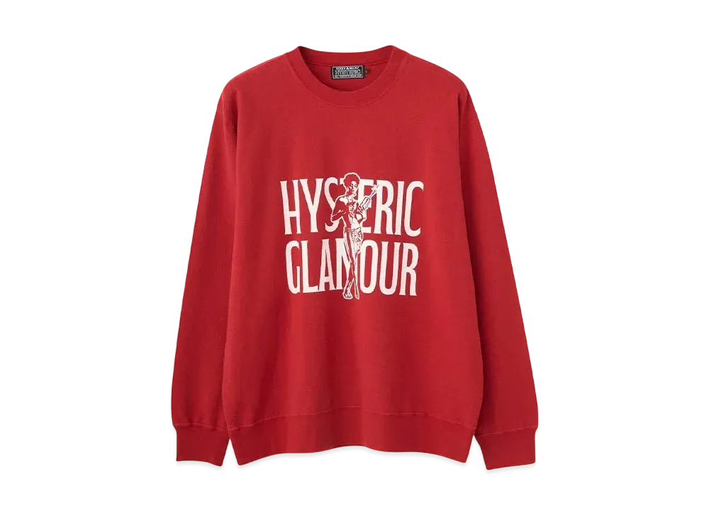 HYSTERIC GLAMOUR Super Soul Sweatshirt "Red"