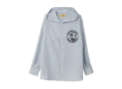 HYSTERIC GLAMOUR Hysteric Radio Hooded Shirt "Navy"