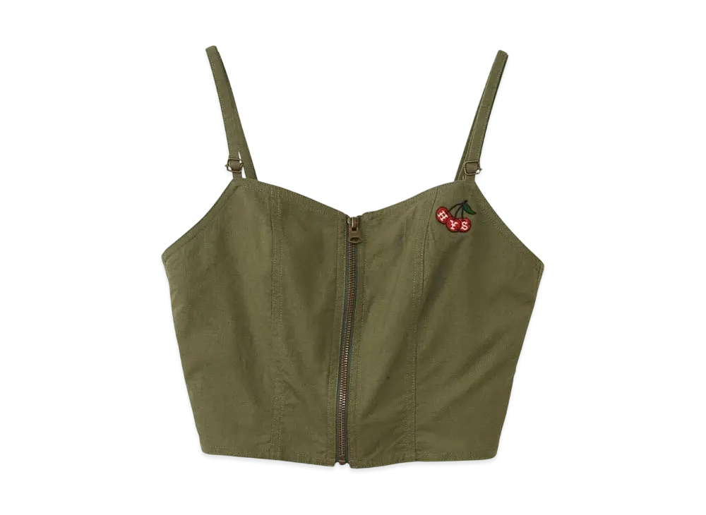 HYSTERIC GLAMOUR Military Bustier "Khaki"