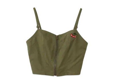 HYSTERIC GLAMOUR Military Bustier "Khaki"