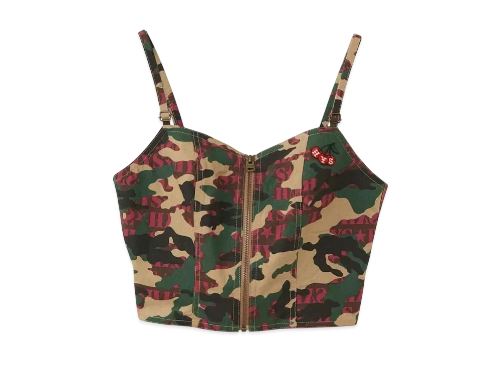 HYSTERIC GLAMOUR Military Bustier "Khaki System"