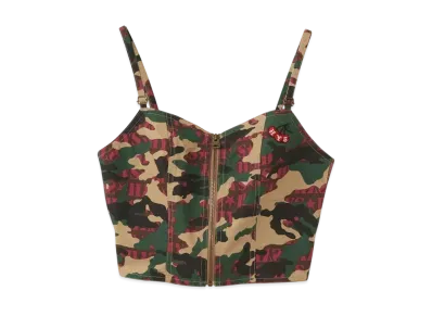 HYSTERIC GLAMOUR Military Bustier "Khaki System"