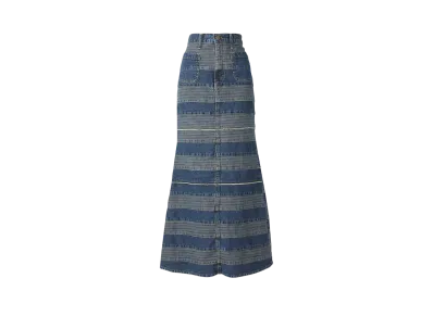HYSTERIC GLAMOUR Scratch Mermaid Skirt "Light Indigo Blue"