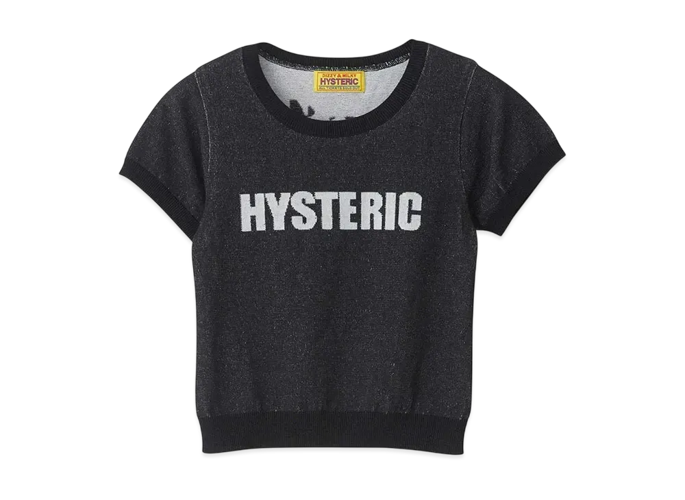 HYSTERIC GLAMOUR Temptation Girl Plating Chibi Pullover "Black"