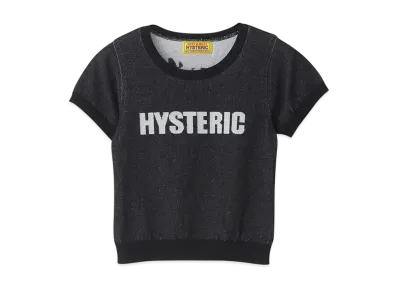 HYSTERIC GLAMOUR Temptation Girl Plating Chibi Pullover "Black"