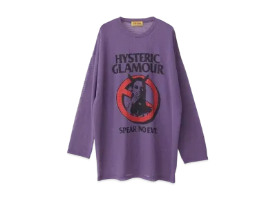 HYSTERIC GLAMOUR Warning Evil One Piece "Purple"