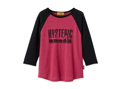 HYSTERIC GLAMOUR Hysteric Agent 3/4 Sleeve T-Shirt "Pink"
