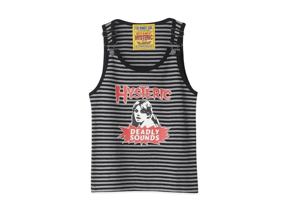 HYSTERIC GLAMOUR Deadly Sounds Tank Top "Black"