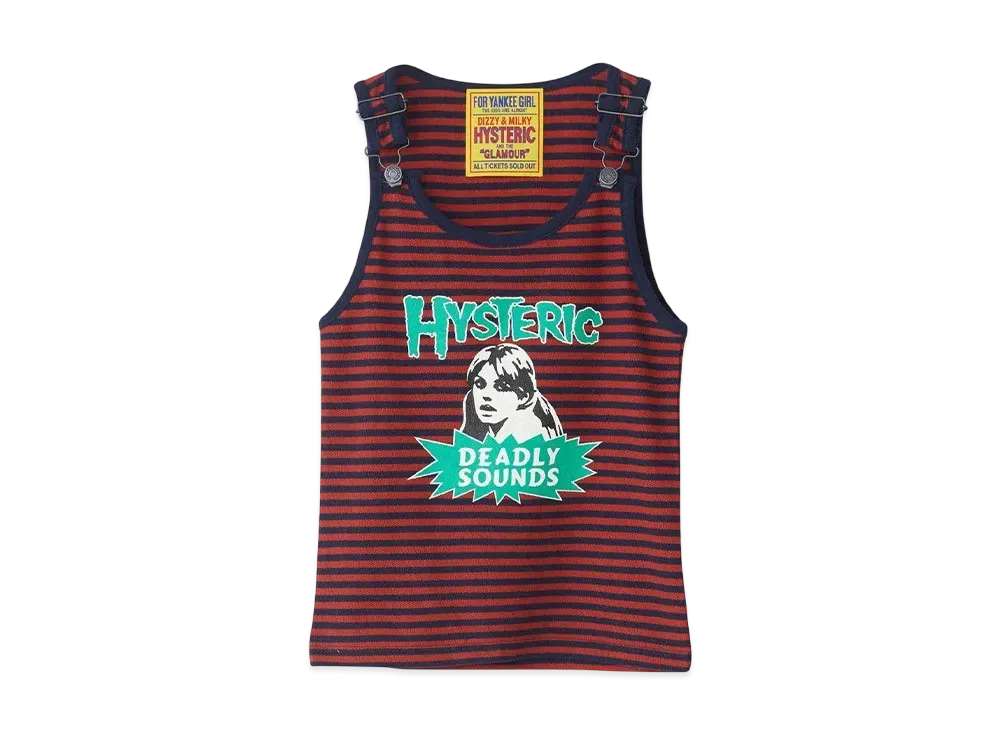 HYSTERIC GLAMOUR Deadly Sounds Tank Top "Red"