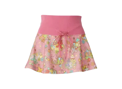 HYSTERIC GLAMOUR Fire Bear Dream Pattern Skirt "Pink"