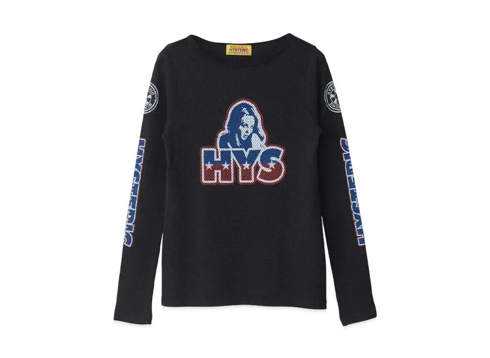 HYSTERIC GLAMOUR Burning Wheel T-Shirt "Black"