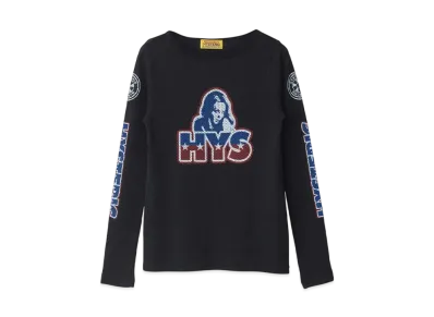 HYSTERIC GLAMOUR Burning Wheel T-Shirt "Black"