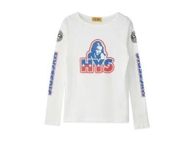 HYSTERIC GLAMOUR Burning Wheel T-Shirt "White"