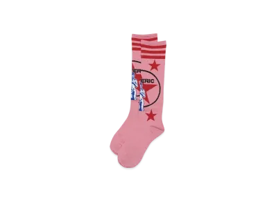 HYSTERIC GLAMOUR Hys Star High Socks "Pink"