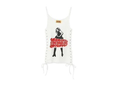 HYSTERIC GLAMOUR x Starcrawler Vixen Girl Lace-Up Camisole "White"