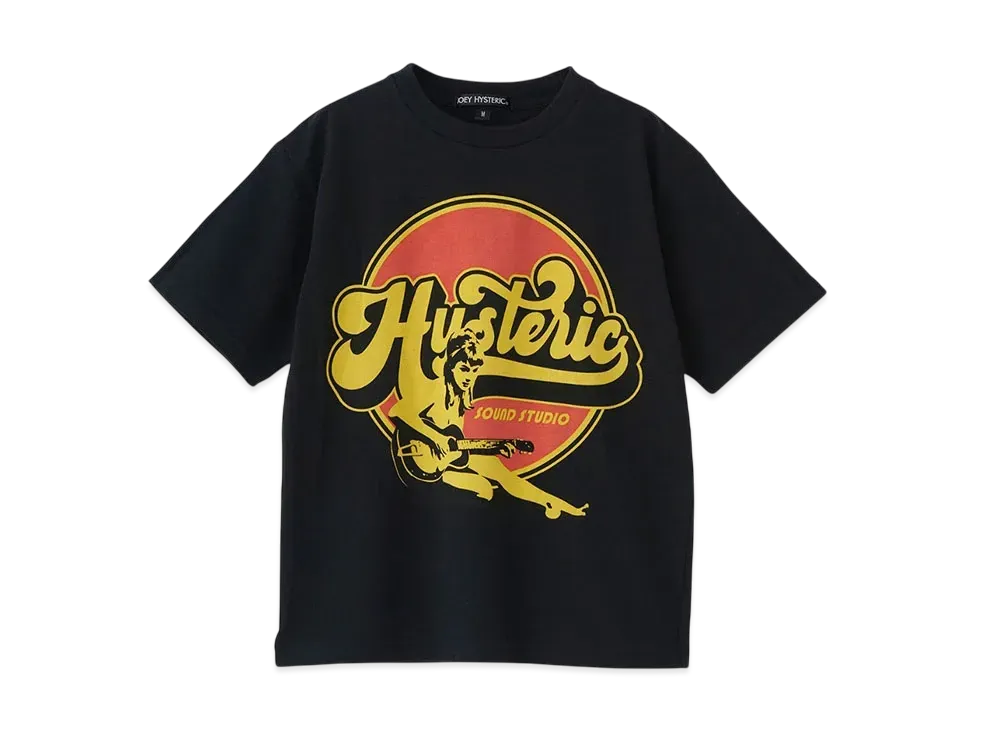 HYSTERIC GLAMOUR Kids Item Hysteric Sound Studio T-Shirt "Black"
