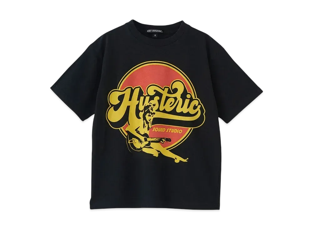 HYSTERIC GLAMOUR Kids Item Hysteric Sound Studio T-Shirt "Black"