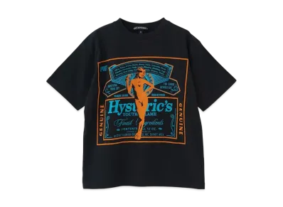 HYSTERIC GLAMOUR Kids Item Hg Label T-Shirt "Black"