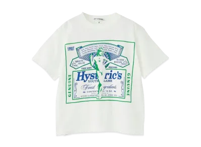 HYSTERIC GLAMOUR Kids Item Hg Label T-Shirt "White"