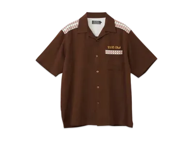 HYSTERIC GLAMOUR Mondo Hysteric Bowling Shirt "Brown"