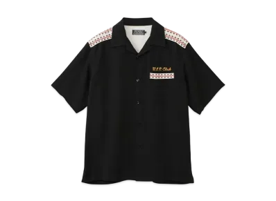 HYSTERIC GLAMOUR Mondo Hysteric Bowling Shirt "Black"