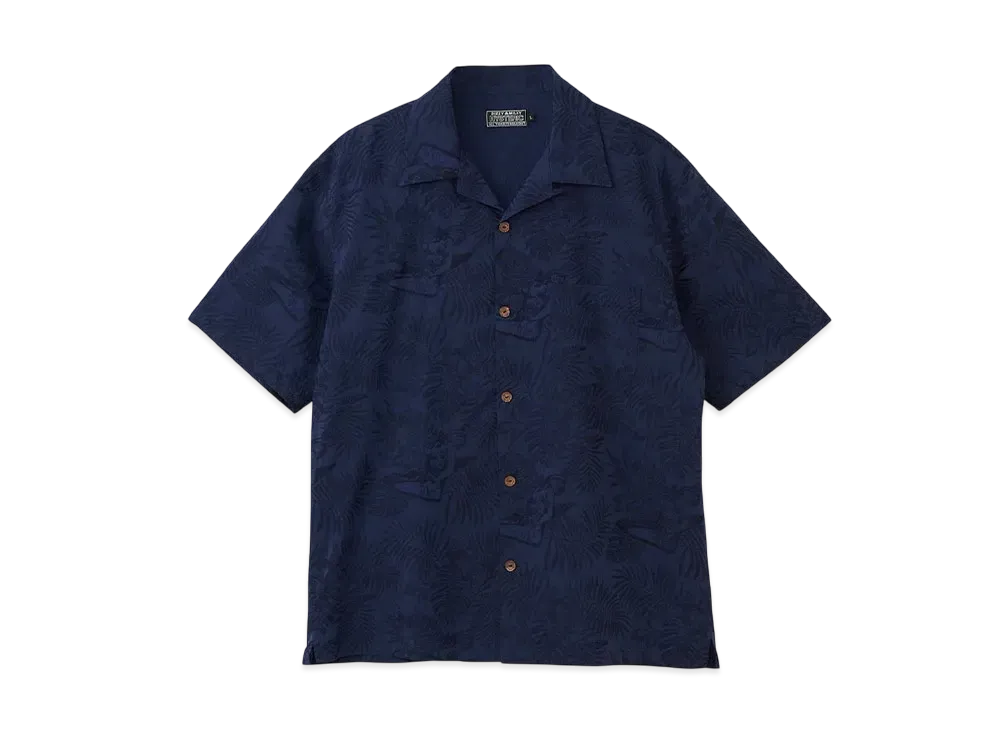 HYSTERIC GLAMOUR Tropic Hysteric Pattern Aloha Shirt "Navy"
