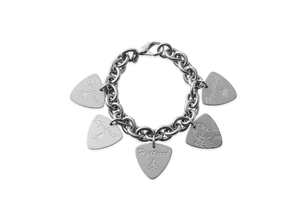 HYSTERIC GLAMOUR Woman On Skullpick Bracelet "Silver"