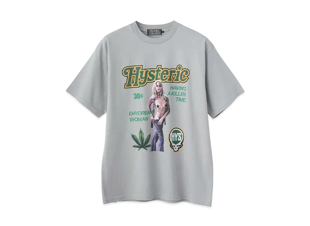 HYSTERIC GLAMOUR Daydream Woman T-Shirt "Gray"
