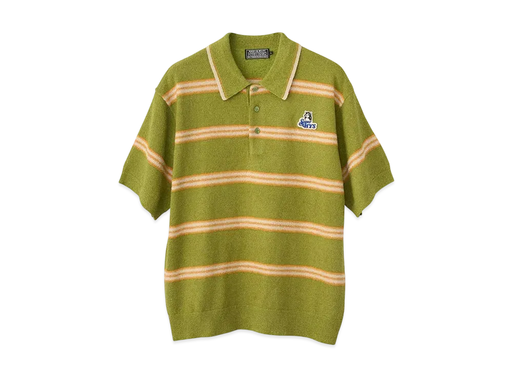 HYSTERIC GLAMOUR Super Hys Patch Polo Shirt "Green"