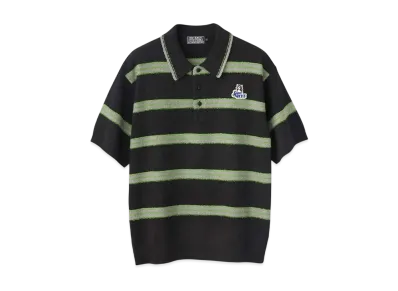 HYSTERIC GLAMOUR Super Hys Patch Polo Shirt "Black"