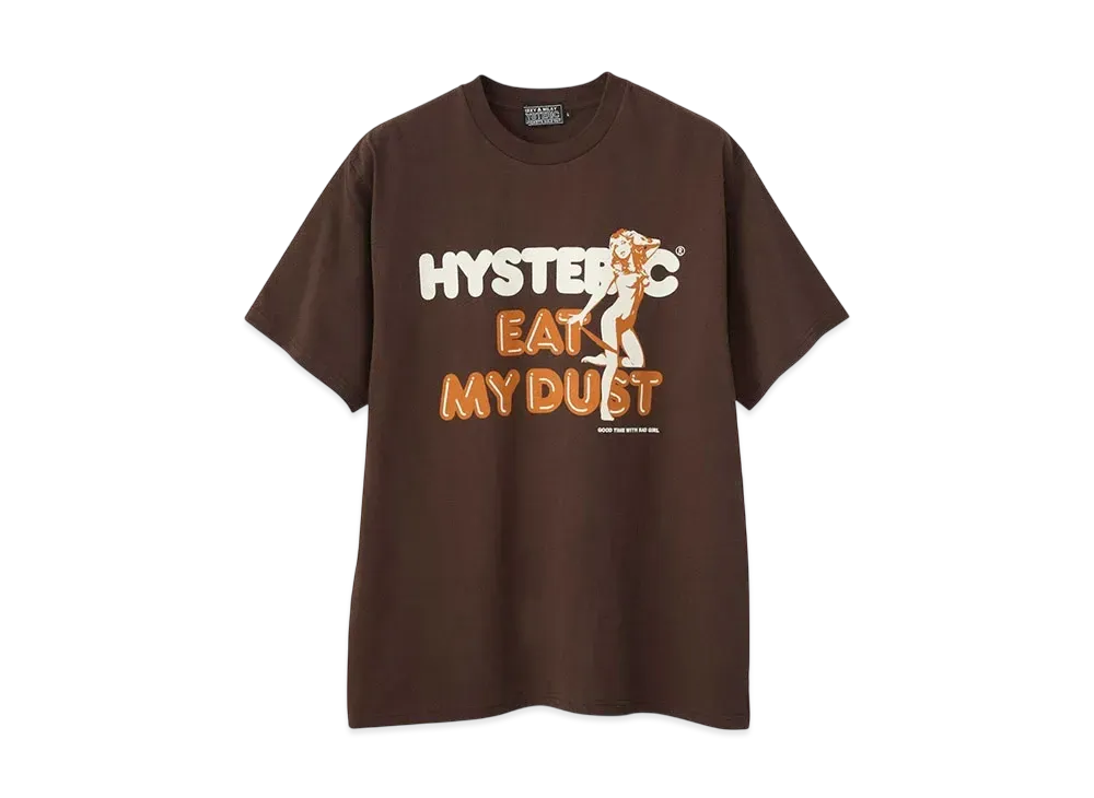 HYSTERIC GLAMOUR Eat My Dust T-Shirt "Brown"