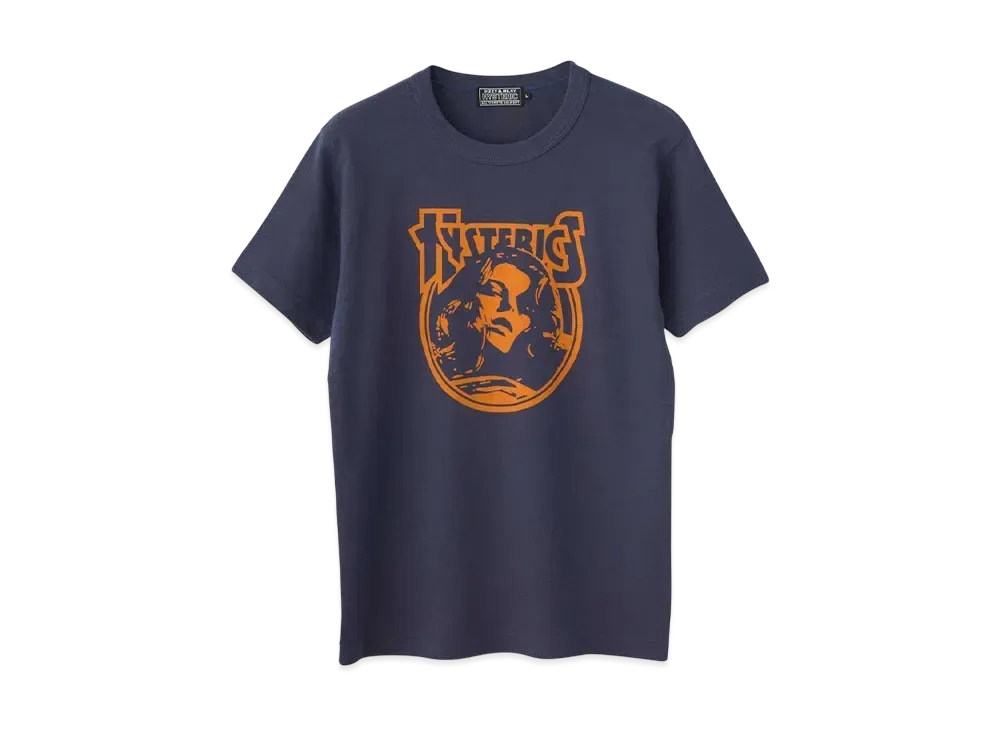 HYSTERIC GLAMOUR Endless Rock T-Shirt "Navy"