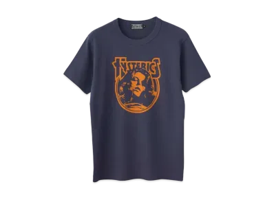 HYSTERIC GLAMOUR Endless Rock T-Shirt "Navy"